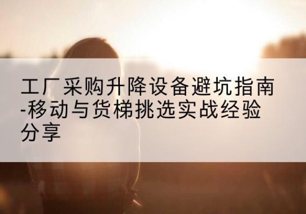 宣城移动式升降机怎么选-工厂采购升降设备避坑指南-移动与货梯挑选实战经验分享